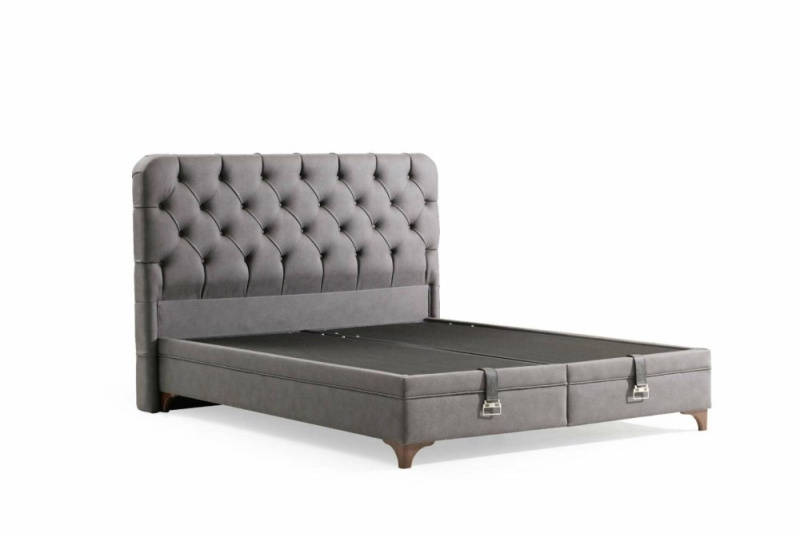 Rám dvoulůžkové postele s čelem Samira 180 x 200 - Grey