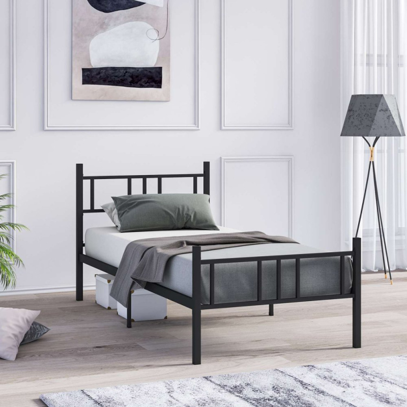 Rám jednolůžkové postele Akın - Black 90x190
