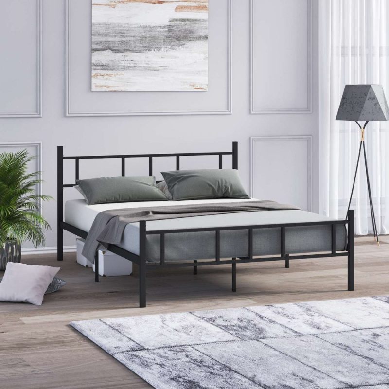 Rám dvoulůžkové postele Akın - Black 150x200