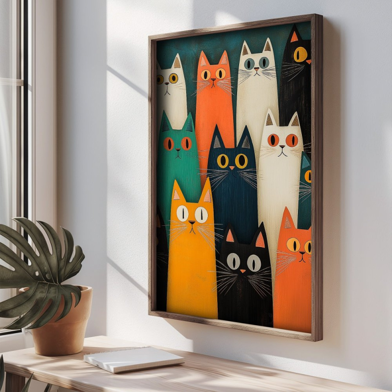 Dekorativní rámovaný obraz z MDF TUN020-L