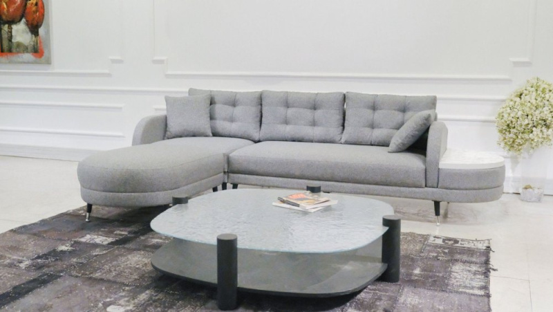 Rohová rozkládací pohovka Milano Corner - Grey