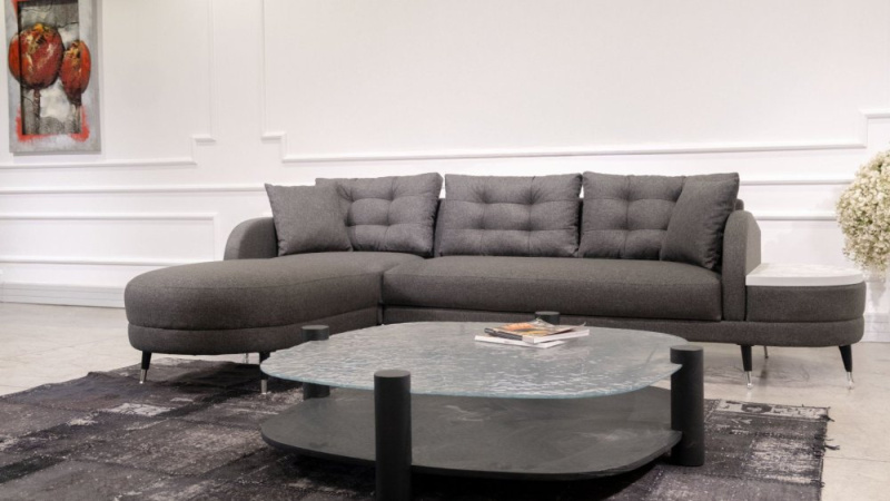 Rohová rozkládací pohovka Milano Corner - Anthracite