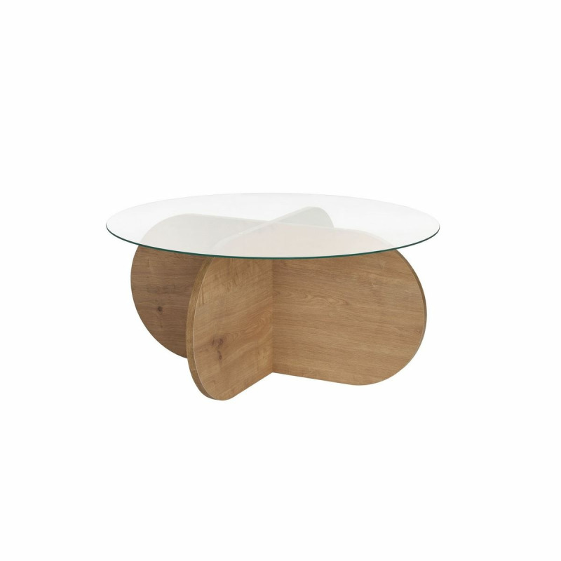 Konferenční stolek Aeris - Sapphire Oak, Transparent