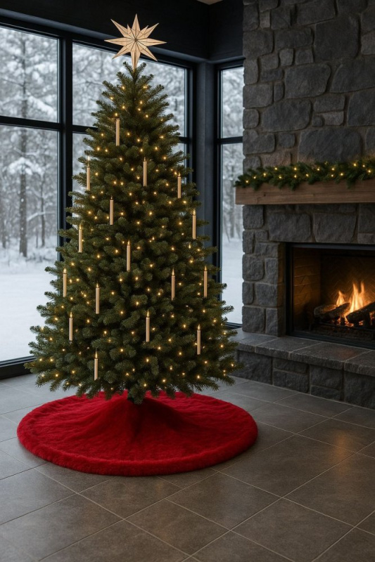 Christmas Tree Rug Yilbasi - Red 8