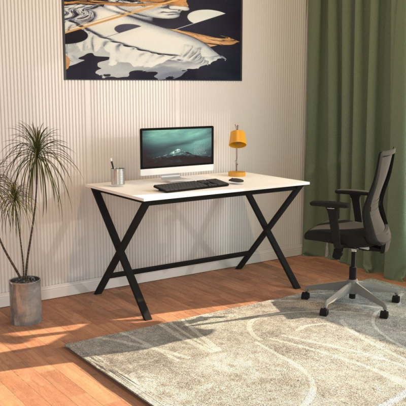 Psací stůl Elite - Black, White