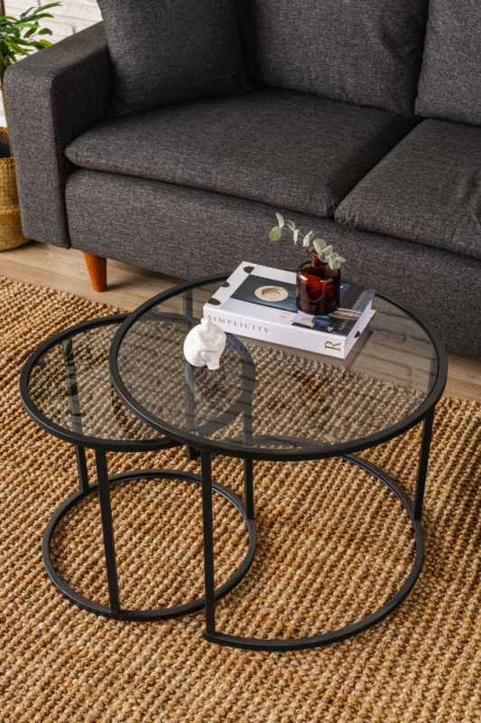 Konferenční stolek Tokyo 60 - Black, Fume