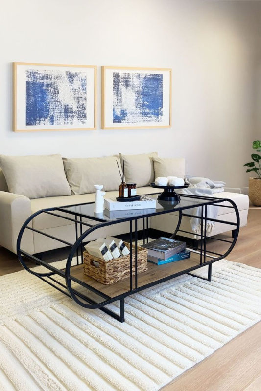 Konferenční stolek Windy - Atlantic Pine, Fume