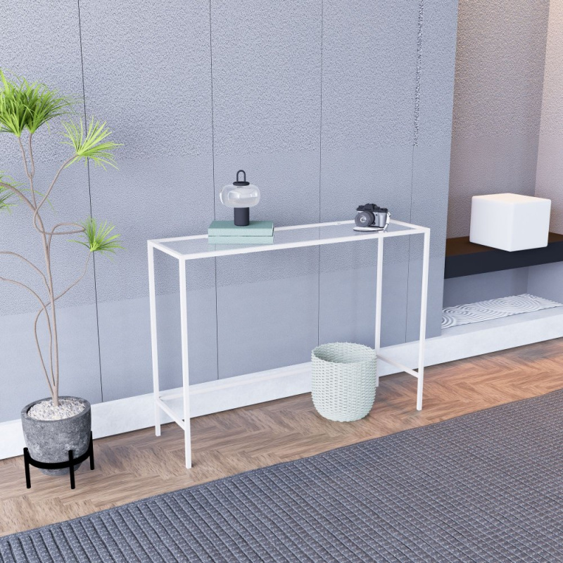 Příborník Canvas - White, Transparent