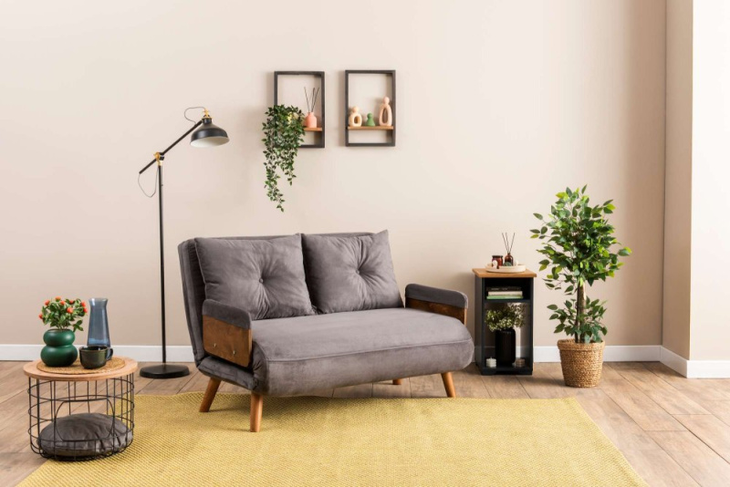 Dvoumístná rozkládací pohovka Cosmo 2-Seater - Grey