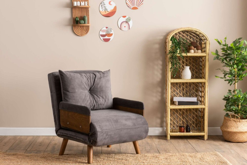 Rozkládací křeslo Cosmo Single - Grey