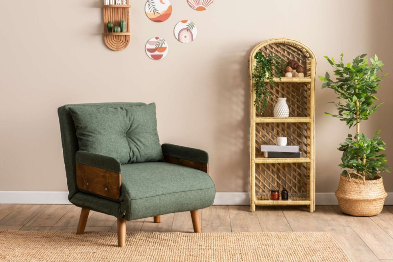 Rozkládací křeslo Cosmo Single - Green