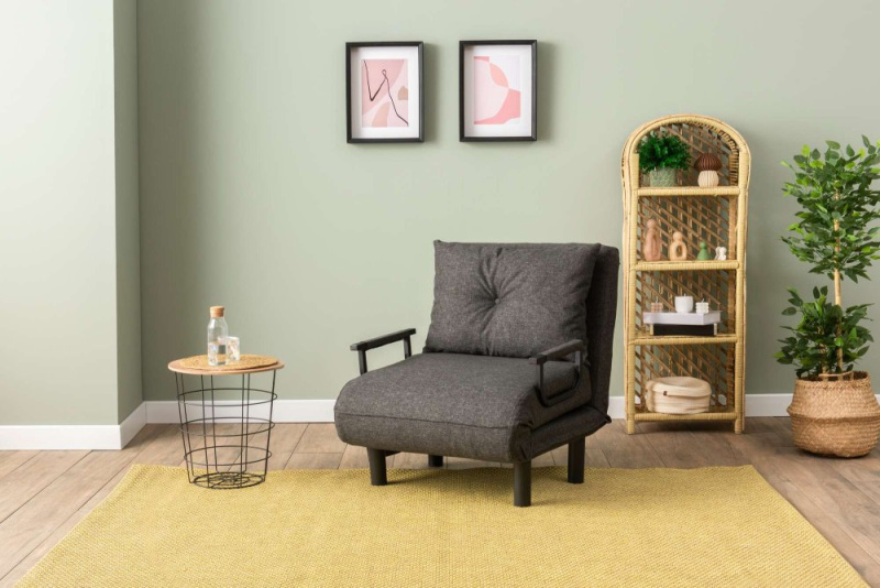 Rozkládací křeslo Sento Single - Dark Grey