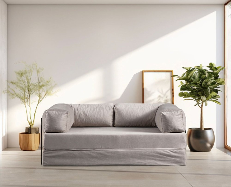 Dvoumístná rozkládací pohovka Via Con - Beige