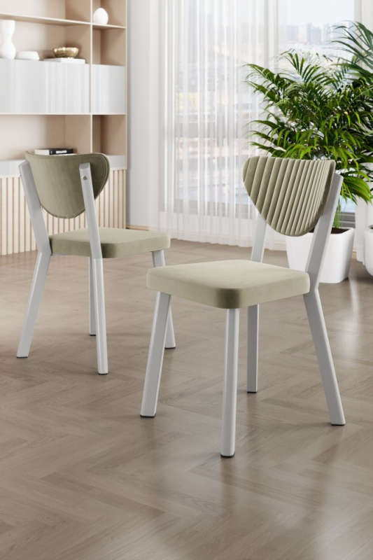 Sada židlí (4 kusy) Arfe - Cream, White