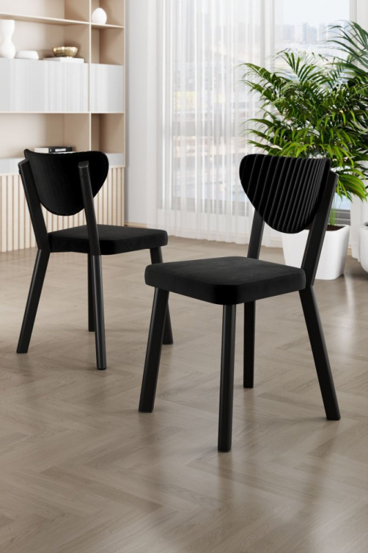 Sada židlí (6 kusů) Arfe - Black