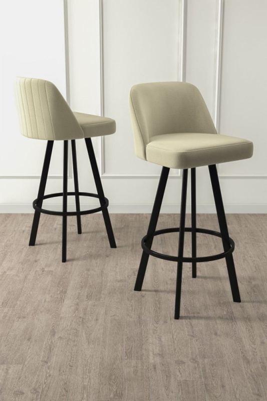 Bar Stool Set (4 Pieces) Atex - Cream, Black