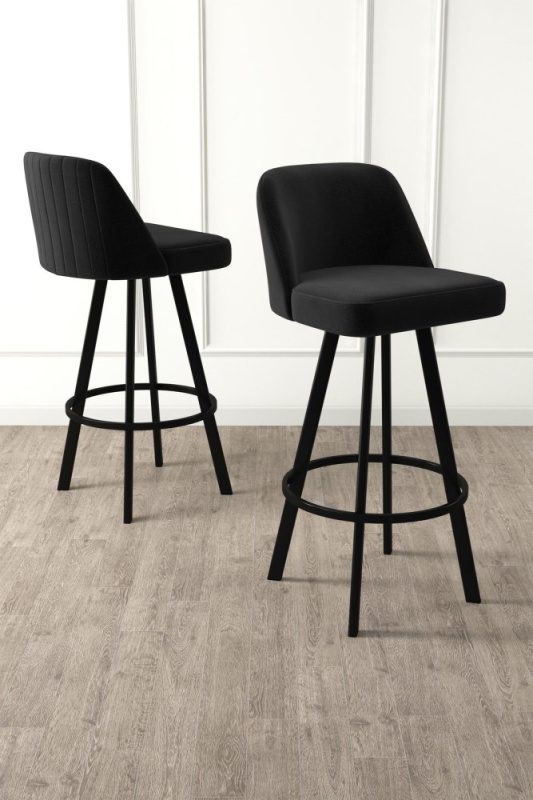 Bar Stool Set (4 Pieces) Atex - Black