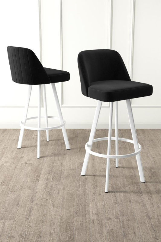 Bar Stool Set (4 Pieces) Atex - Black, White