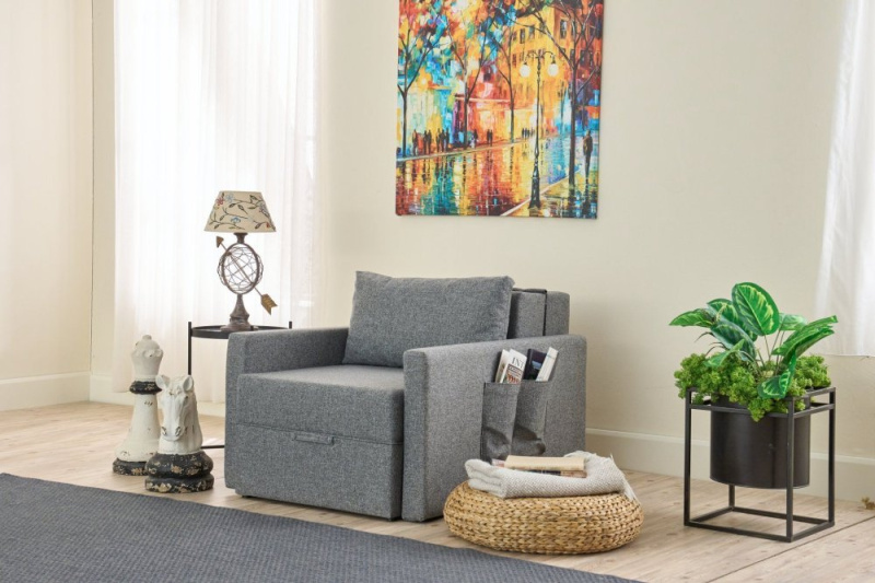 Rozkládací křeslo Saros - Grey