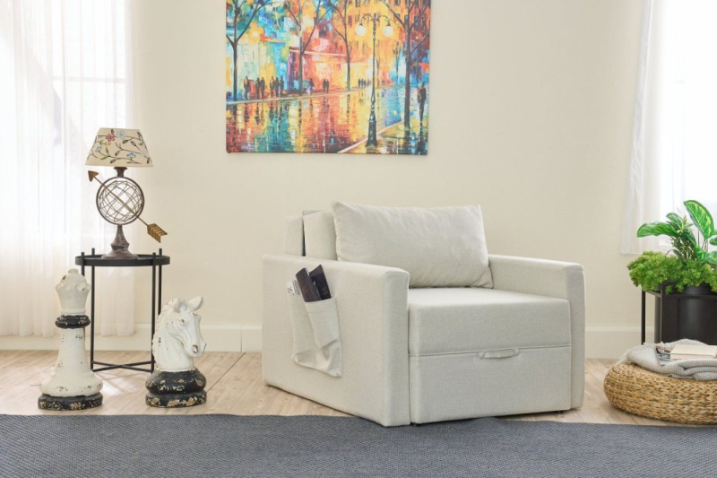 Rozkládací křeslo Saros - Cream