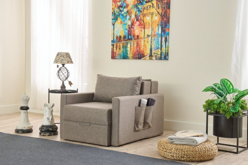 Rozkládací křeslo Saros - Brown