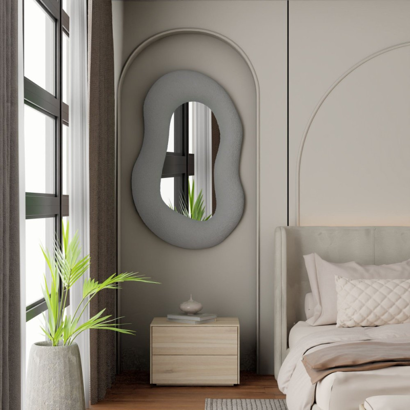 Dekorativní zrcadlo Wabi Sabi Wabi - Concrete Grey