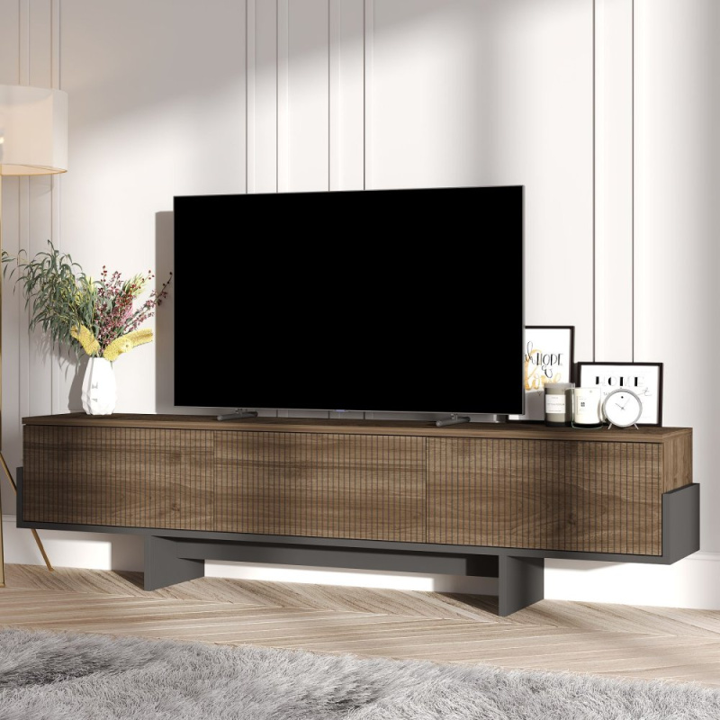 TV stolek Hege - Walnut, Black