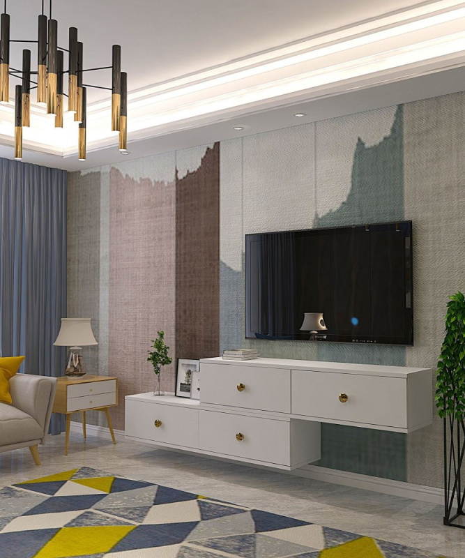 TV stolek Zuzu Double - White