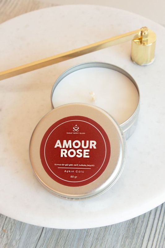 Svíčka Amour Rose Metal