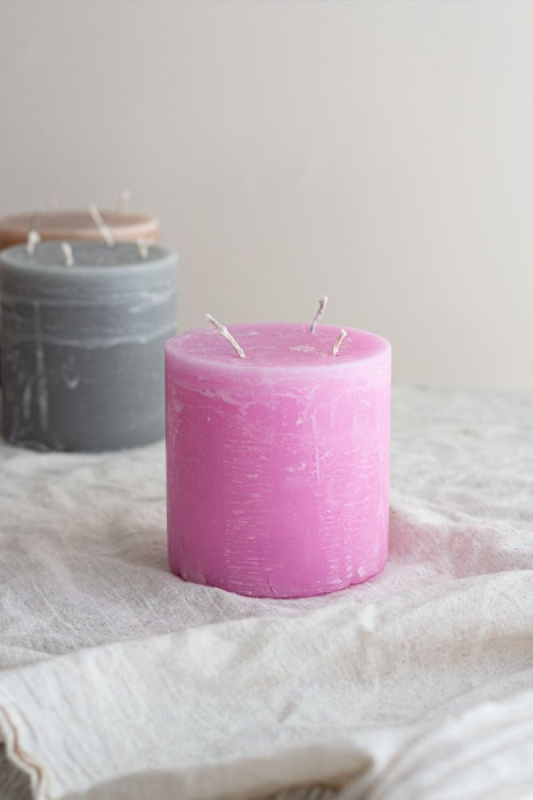 Svíčka Tekli Blok - Pink