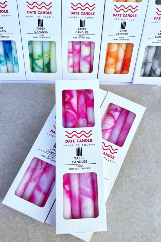 Svíčka Date Candle - Pink