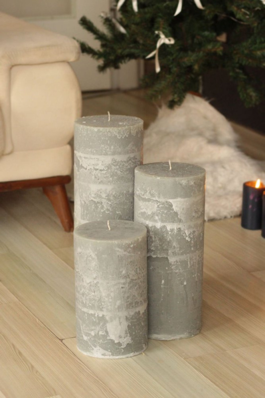 Sada svíček (3 kusy) Dev Sutun - Khaki