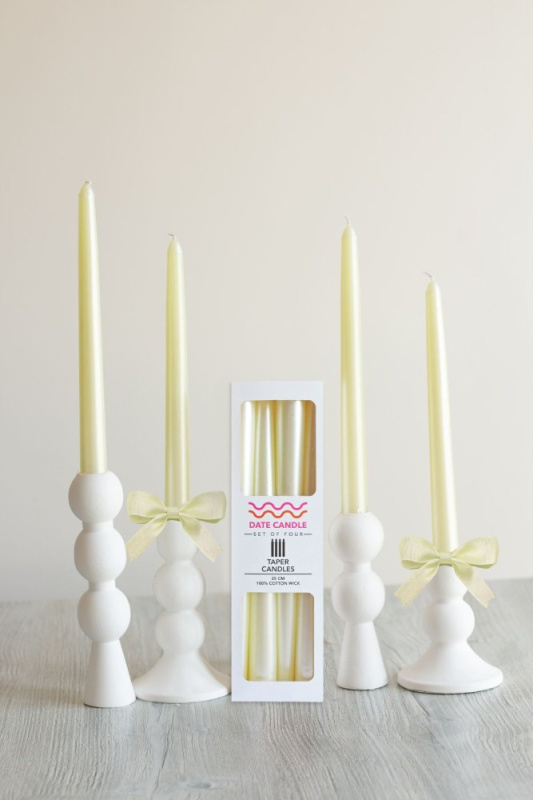Candle Set (4 Pieces) Neon 4 - Yellow v2