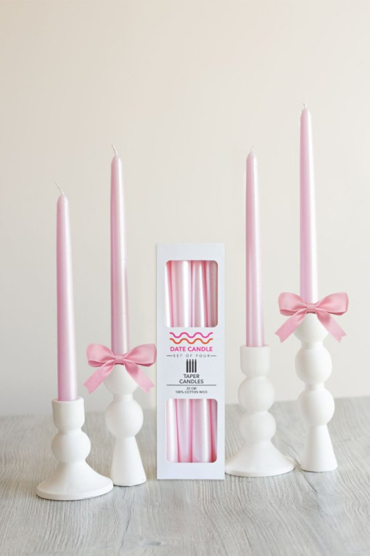 Candle Set (4 Pieces) Neon 4 - Pink v2