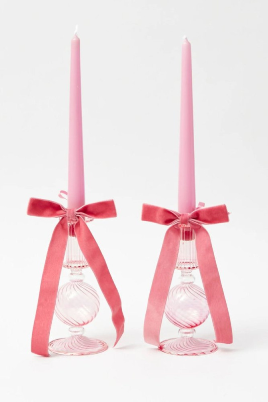 Sada svíček (2 kusy) Pastel 2 - Pink