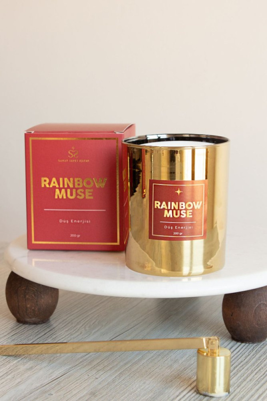 Svíčka Rainbow Muse - Gold