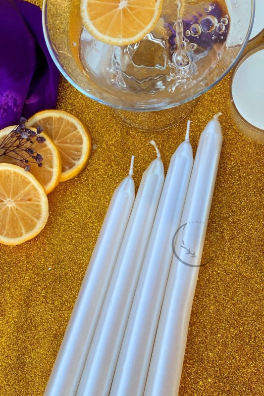 Candle Set (4 Pieces) Premium 4 - White