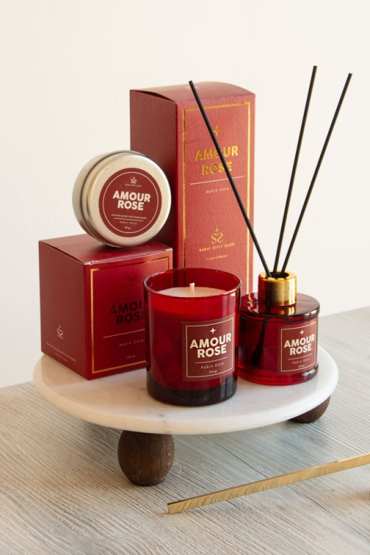 Sada svíček (3 kusy) Amour Rose