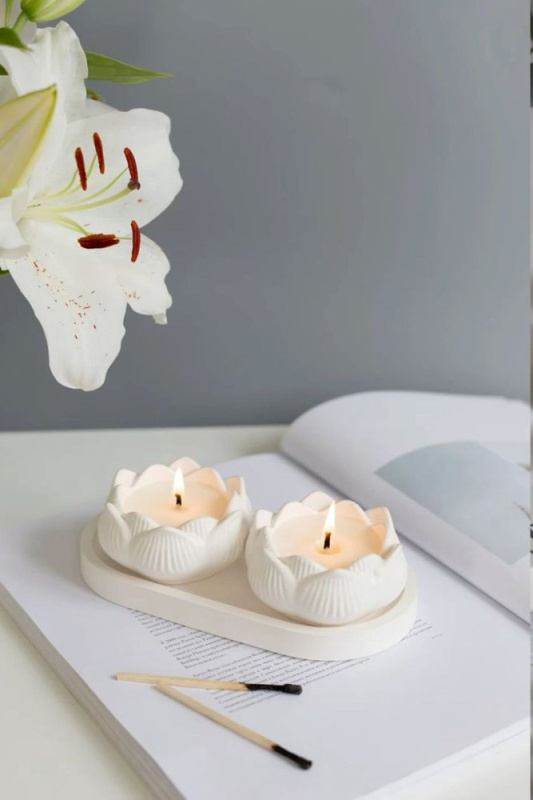 Sada svíček (2 kusy) Gold Paint