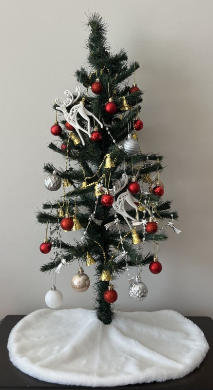 Christmas Tree Rug Pelush Christmas - Ecru