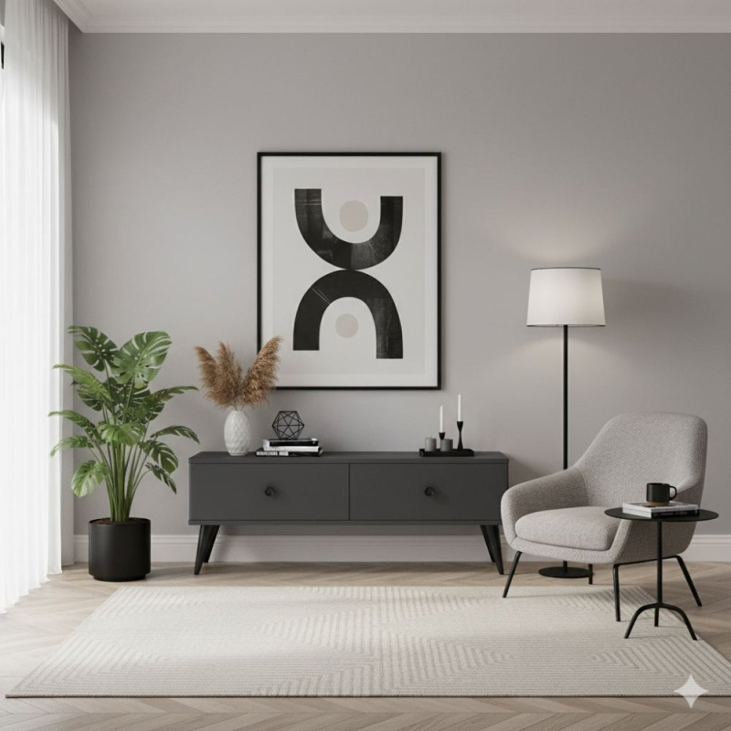 TV stolek Mona 120 - Anthracite