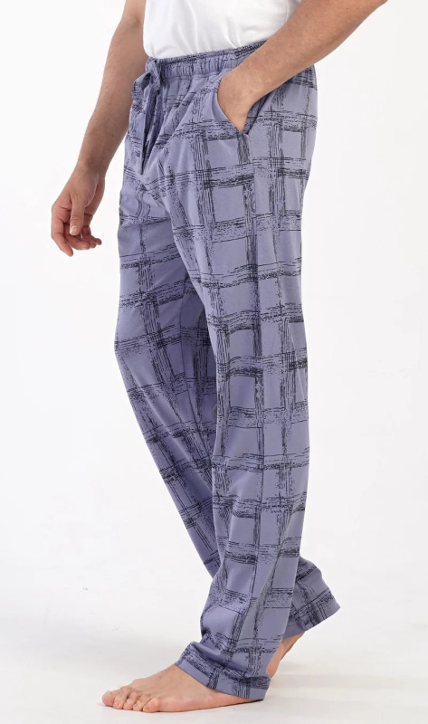Pánské pyžamové kalhoty Jakub šedé - Vienetta XL