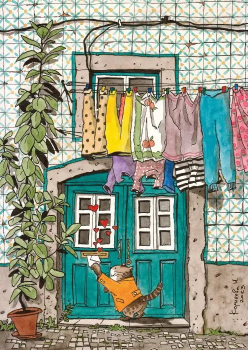 Puzzle Láska je ve vzduchu 1000 dílků MAGNOLIA