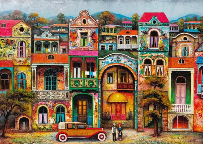 Puzzle nostalgia v Tbilisi 1000 dílků
