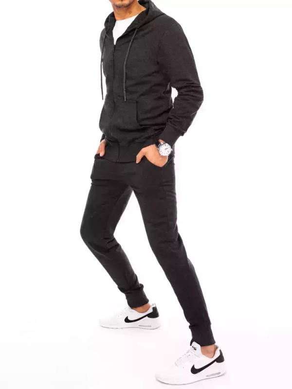 Tmavě šedá pánská tepláková souprava Dstreet AX0536 M