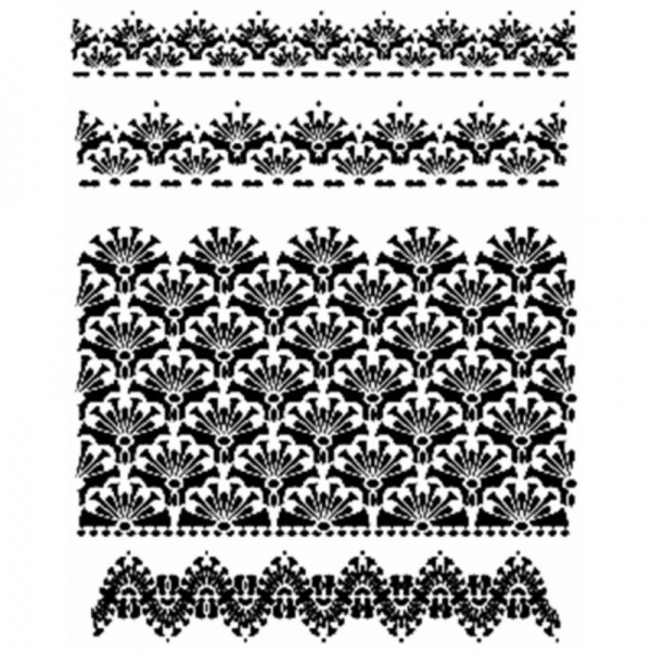 Šablona Cadence, 25x35 cm - krajkové bordury Aladine