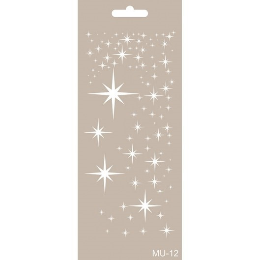 Cadence Šablona Cadence Mixed Media, 10x25 cm - Hvězdy