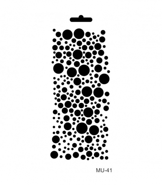 Cadence Šablona Cadence Mixed Media, 10x25 cm - Puntíky