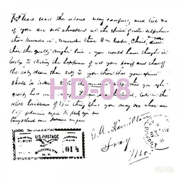 Cadence Šablona Cadence, 45x45 cm - Dopis