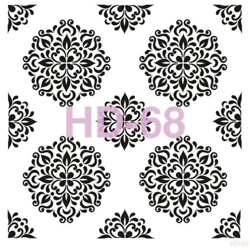 Šablona Cadence, kolekce HomeDeco, 45 x 45 cm - Kulaté ornamenty Aladine